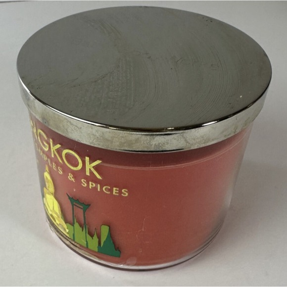 Bath & Body Works Bangkok Golden Temples & Spices Scented 3 Wick Candle 14.5 OZ - Picture 4 of 10